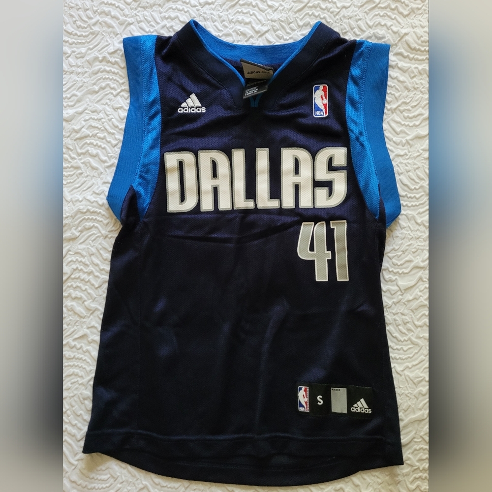 Adidas Dallas Mavericks Kids Sz S Basketball Jersey